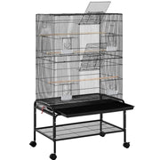 Large Parrot Cage Rolling Metal Bird Cage by Yaheetech