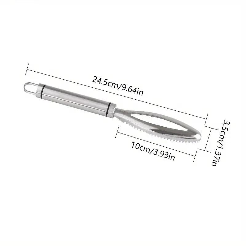 Meanfish Stainless Steel Fish Scaler by NZ Diver