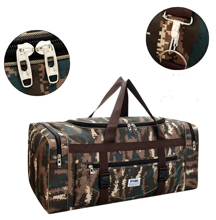 Ecotrek Large 79L Duffel Tote Travel Bag - Camouflage Weekend Luggage KX59401 by ECOTREK