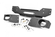 Hybrid Stubby Winch Bumper with fog mounts 07-17 JK Wrangler by Magwarehouse.com