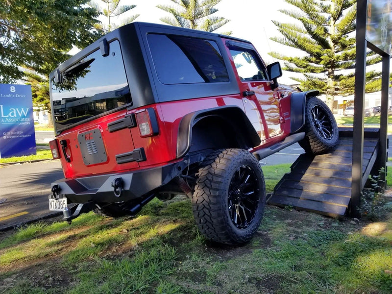 Magwarehouse.com Fender Flare 2007–2018 Jeep Wrangler JK Flat Style Fender Flares – Matte Black 2007–2018 Jeep Wrangler JK Flat Style Fender Flares – Matte Black