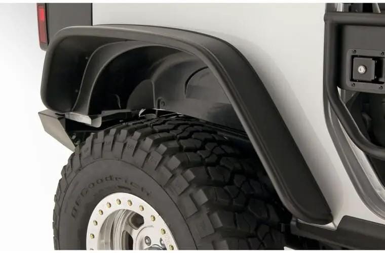 Magwarehouse.com Fender Flare 2007–2018 Jeep Wrangler JK Flat Style Fender Flares – Matte Black 2007–2018 Jeep Wrangler JK Flat Style Fender Flares – Matte Black