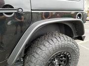 Magwarehouse.com Fender Flare 2007–2018 Jeep Wrangler JK Flat Style Fender Flares – Matte Black 2007–2018 Jeep Wrangler JK Flat Style Fender Flares – Matte Black