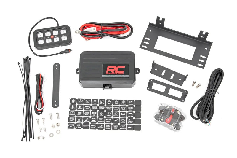 Bluetooth 8 Gang Switch Panel RGB Backlit Buttons Multifunction Modes by Magwarehouse.com