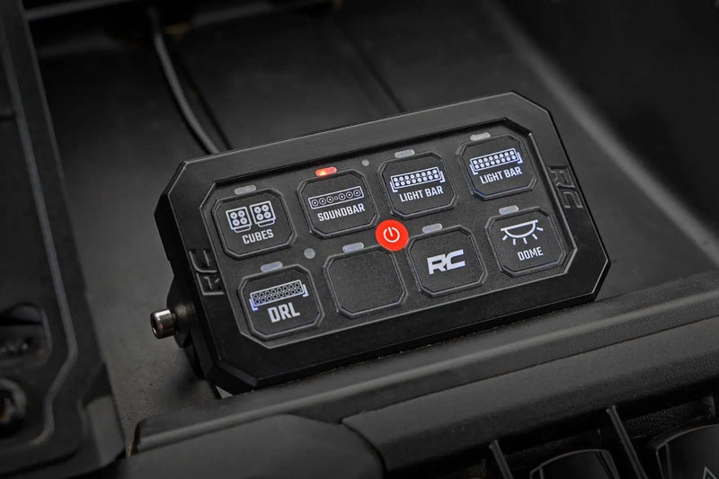 Bluetooth 8 Gang Switch Panel RGB Backlit Buttons Multifunction Modes by Magwarehouse.com