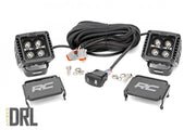2 Inch Cube Black Series LED Light Pods Spot Amber DRL by Magwarehouse.com