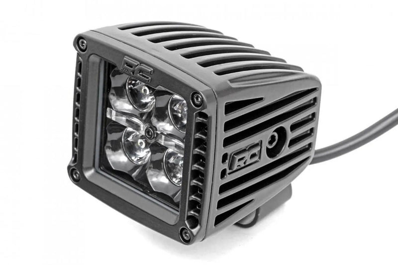 2 Inch Cube Black Series LED Light Pods Spot Amber DRL by Magwarehouse.com