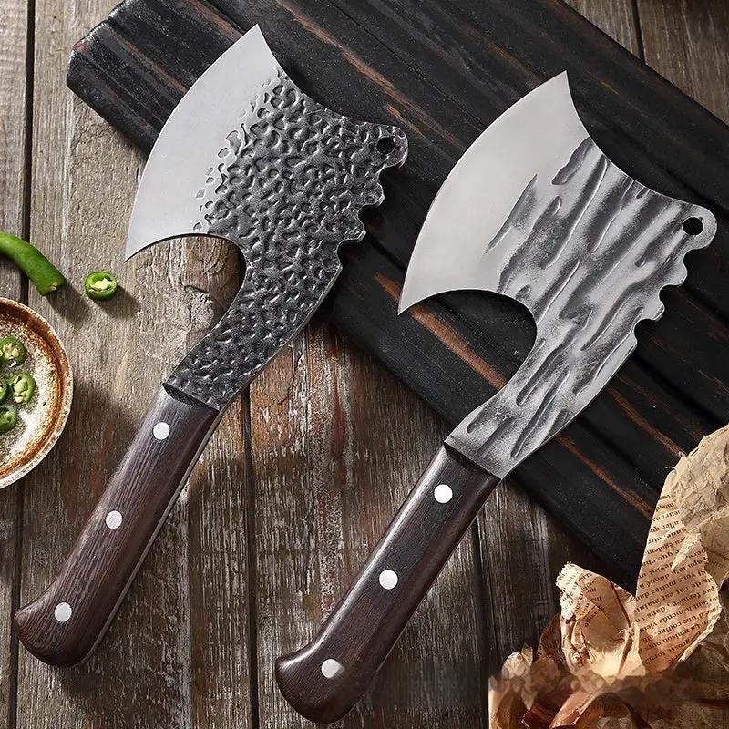 Household Multifunctional Hand-forged Bone Chopping Knife Black Dot Axe 4Cr13 Steel by China Dropship