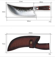 Double Steel Head And Wooden Handle Bone Cutting Knife Kitchen Supplies Slaughter machete by China Dropship