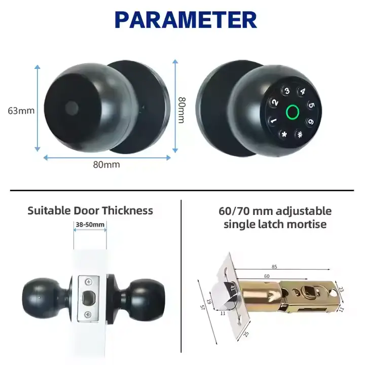 Smart Door Lock Ball Lock by salelink.co.nz