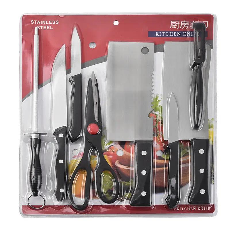 Kitchen Knives 8-Piece Gift Box Bone Cutting Knife Chef Scissors A spit 8piece Set by China Dropship