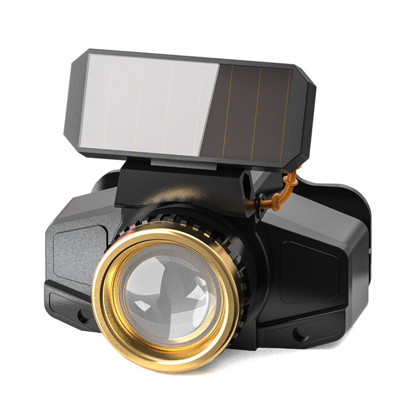 Solar-Powered Headlamp Fishing Light - Solar-Powered Headlamp Fishing Light Induction by China Dropship