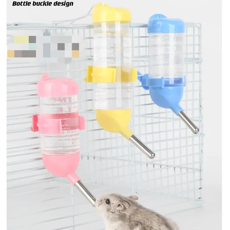 3pcs*80ml Pet Hamster Drinking Leak Proof Water Bottle Kettle Guinea Pig - YELLOW by dealonline.co.nz
