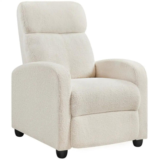 Yaheetech Upholstered  Recliner Boucle Recliner Sofa Adjustable Modern Single Reclining Chair Upholstered  Recliner Boucle Recliner Sofa Adjustable Modern Single Reclining Chair