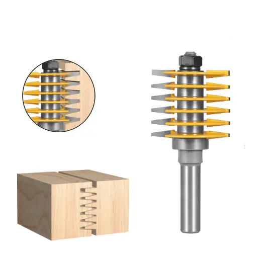 12mm Shank Finger Joint Router Bit Woodworking Cutter by salelink.co.nz