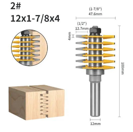 12mm Shank Finger Joint Router Bit Woodworking Cutter by salelink.co.nz
