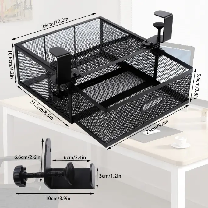 Metal Under Desk Drawer Organizer by salelink.co.nz