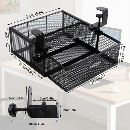 Metal Under Desk Drawer Organizer by salelink.co.nz