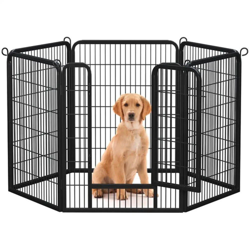 Foldable Metal Pet Playpen by Yaheetech