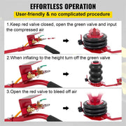 6600 LBS Triple Bag Air Lift Jack Pneumatic Vehicle Car Lifting Compressed Tool by salelink.co.nz