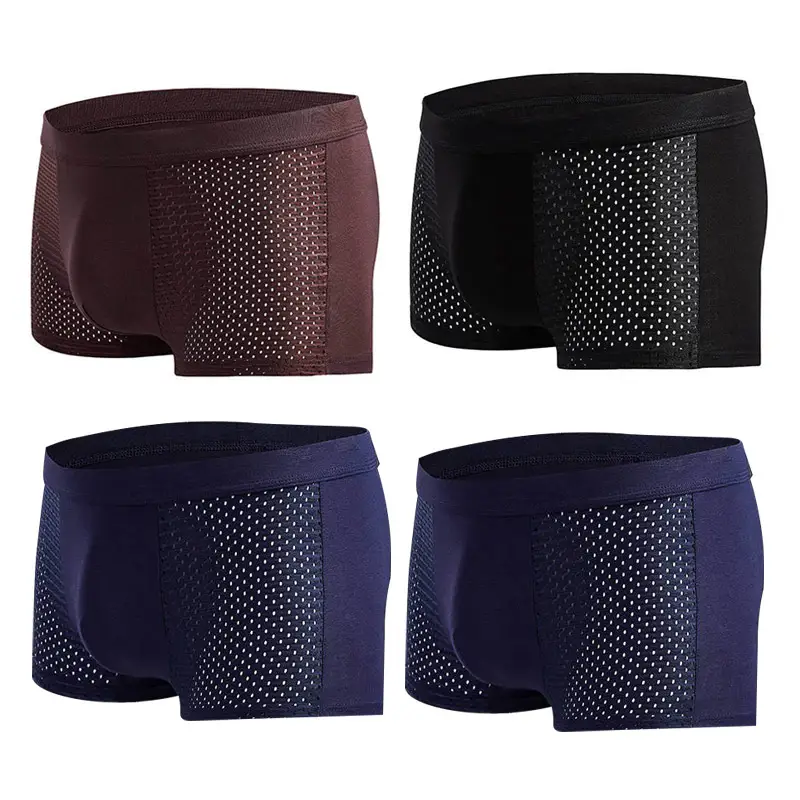 Men's Modal Boxer Shorts — Breathable Mesh Mid-Waist Underwear | Single & 4-Pack by Mead's Supply & Equipment Outfitters limited