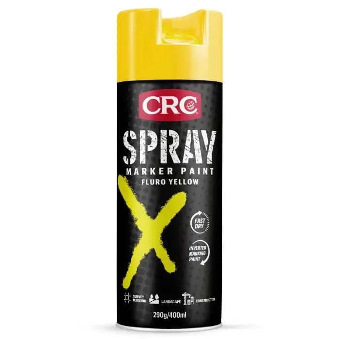 CRC Spray Marker Paint Fluro Yellow 400ml