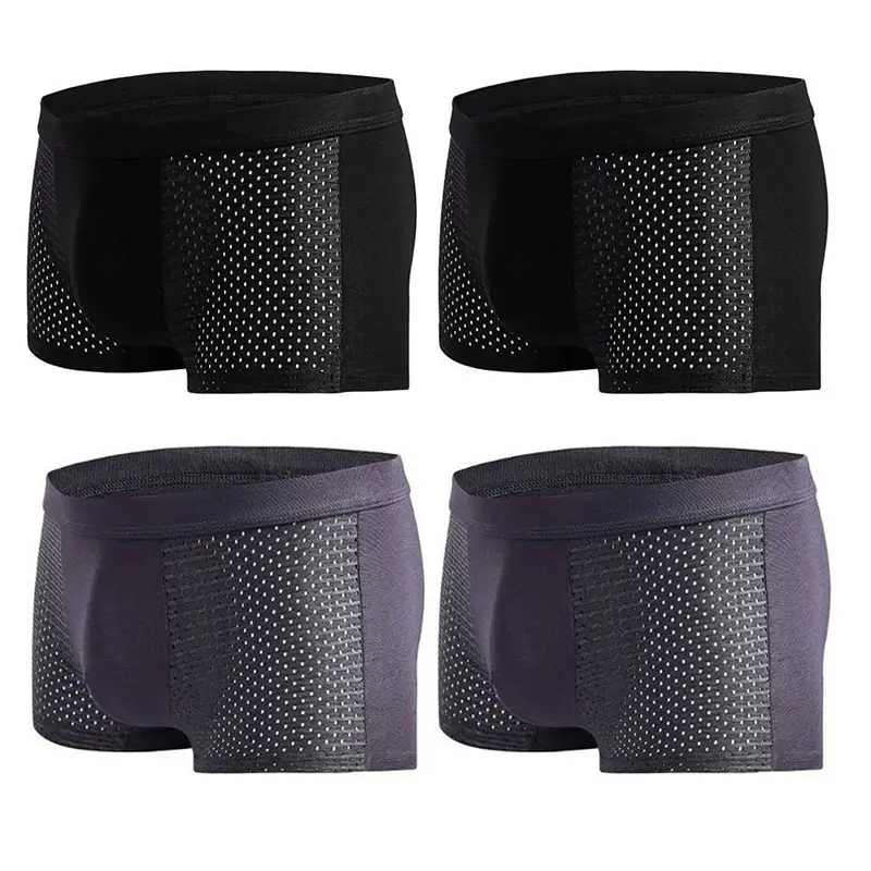 Men's Modal Boxer Shorts — Breathable Mesh Mid-Waist Underwear | Single & 4-Pack by Mead's Supply & Equipment Outfitters limited