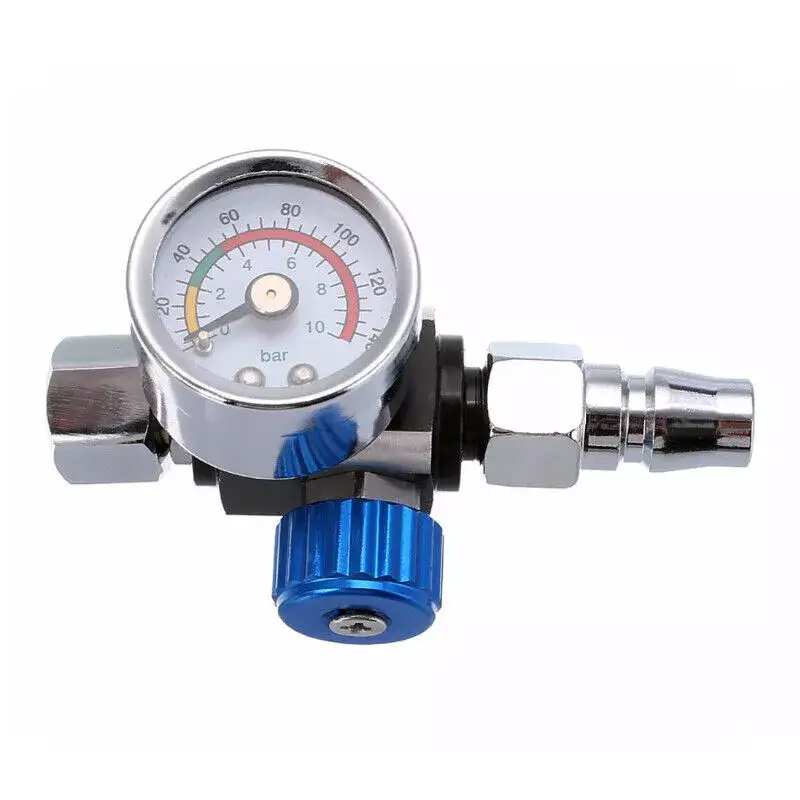 For Car Metal Paint Spray Gun Air Pressure Regulator Gauge 0-140PSI by salelink.co.nz