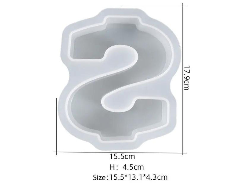 Number Moulds - Individual - Super Large by Resin Art NZ