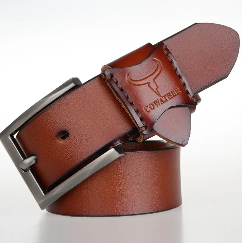 COWATHER Genuine Leather Casual Business Men's Belt by Mead's Supply & Equipment Outfitters limited