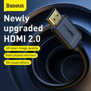 Baseus 4K HDMI To HDMI Cable 1m by salelink.co.nz