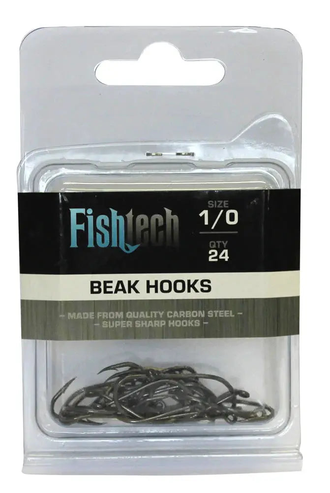 Fishtech Beak Hooks 1/0 (24 per pack) by NZ Diver