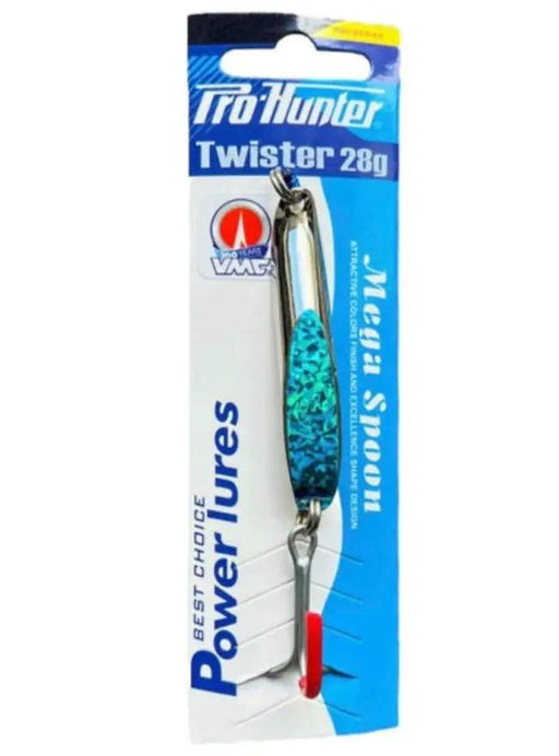 Mega Lure Twister 28g - Silver/Blue Pro Hunter by NZ Diver