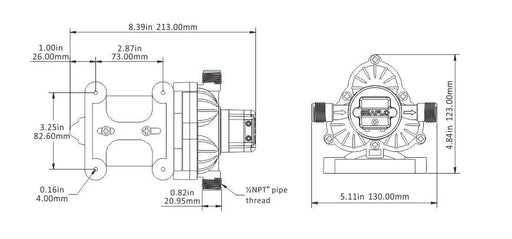 12V Seaflo Diaphragm Water Pump by salelink.co.nz