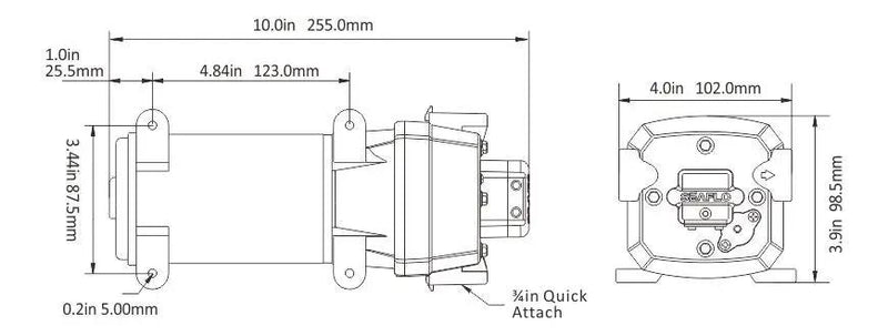 12V SEAFLO Marine Grade Water Pressure Pump 17LPM Caravan Boat RV Agriculture by salelink.co.nz