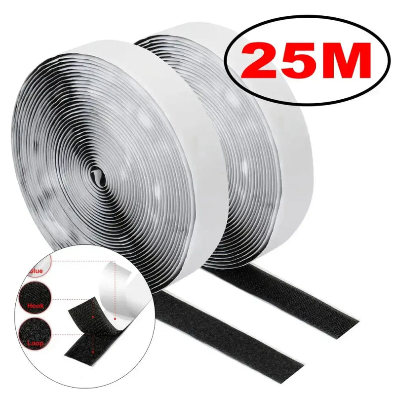 Habicare 1–25M Self-Adhesive Hook & Loop Tape Fastener 1–25M Self-Adhesive Hook & Loop Tape Fastener