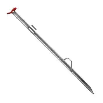 1.2 m Beach spike ideal for surfcasting. Lightweight and durable beach spike for fishing stability.