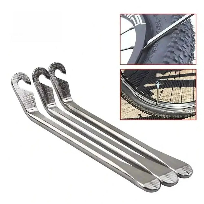 Habicare 1-3 Piece Stainless Steel Bicycle Tyre Lever Tool 1-3 Piece Stainless Steel Bicycle Tyre Lever Tool