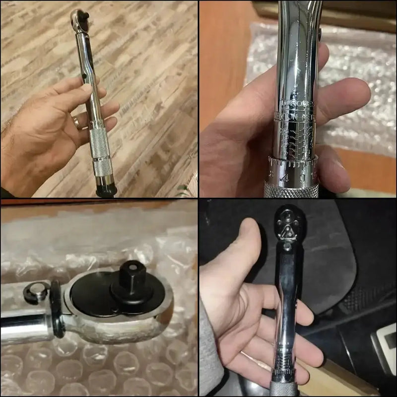 1/4″ Adjustable Torque Wrench 5–25 N·m with 3/8″ Adapter by Habicare