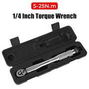 1/4″ Adjustable Torque Wrench 5–25 N·m with 3/8″ Adapter by Habicare