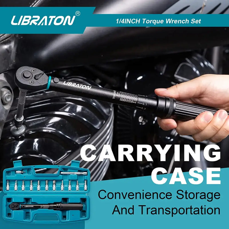 Habicare HBC 1/4″ Bike Torque Wrench Set (5–25 Nm) 1/4″ Bike Torque Wrench Set (5–25 Nm)