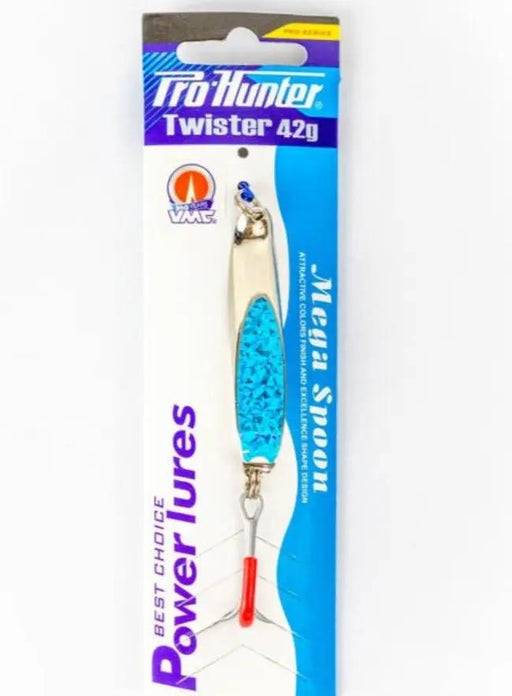 Mega Lure Twister 42g - Silver/Blue Pro Hunter by NZ Diver
