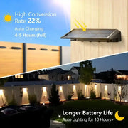 Waterproof Solar Wall Lights for Outdoor Home & Garden (1–4PCS) by Habicare
