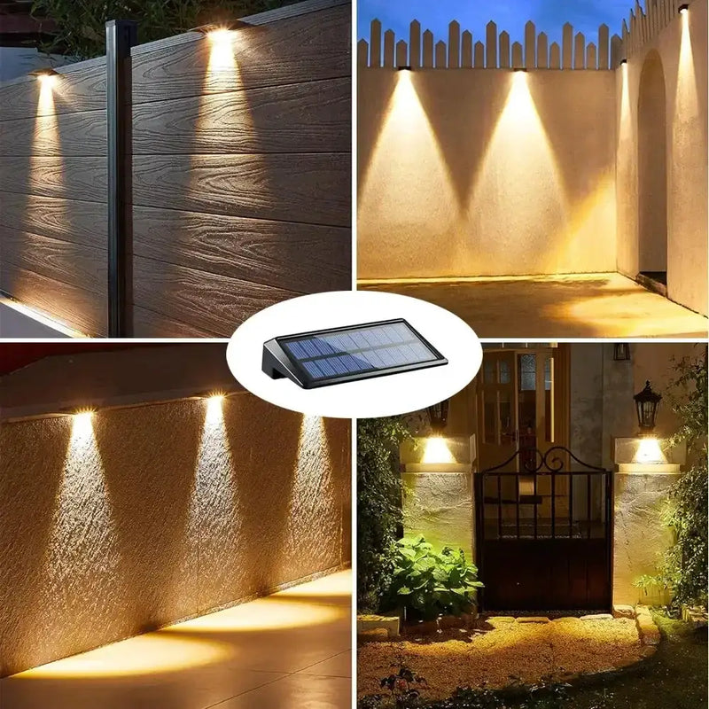 Waterproof Solar Wall Lights for Outdoor Home & Garden (1–4PCS) by Habicare