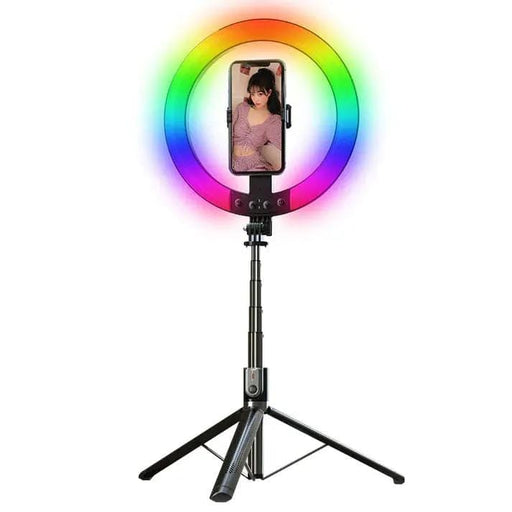 9eight5 Electronics Accessories 1.9m Ring Light Selfie Stick P100RGB 1.9m Ring Light Selfie Stick P100RGB