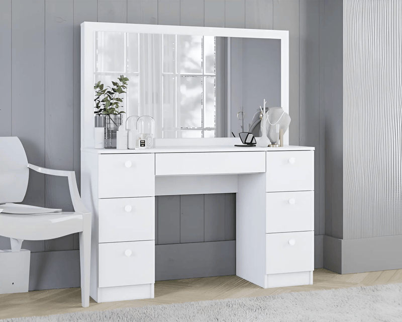 The Shopsite Home-living Dressing Table with Stool Dressing Table with Stool