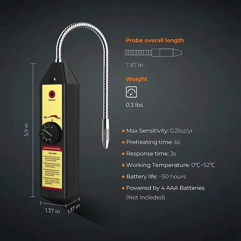 WJL-6000 Freon / Halogen Leak Detector by Habicare
