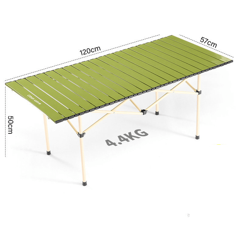 Urban Wave Premium Roll-Up Camping Table | Lightweight Carbon Steel YQ72214 by ECOTREK