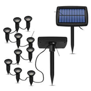 10-in-1 RGB Solar Garden Waterproof Ground Lights by Habicare