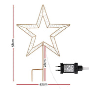 SportZone.co.nz Occasions > Christmas > Outdoor Decorations & Lights Jingle Jollys Christmas Lights 100 LED Fairy Light Ground Star Garden Decoration Jingle Jollys Christmas Lights 100 LED Fairy Light Ground Star Garden Decoration